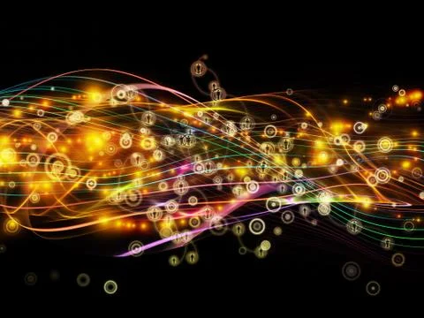 Quickening of Dynamic Network Stock Illustration