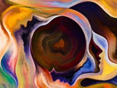 Quickening of Inner Texture Stock Illustration