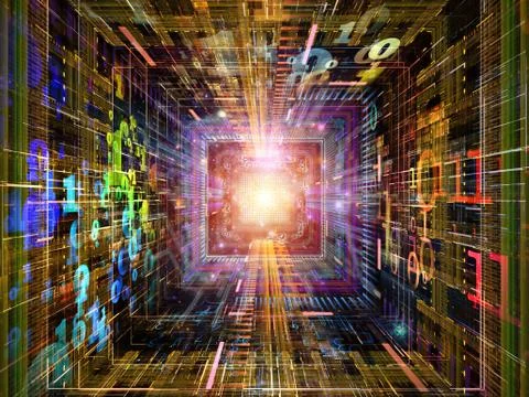 Quickening of Numbers Illustrazione stock