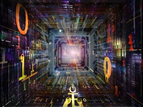 Quickening of Numbers Stock Illustration
