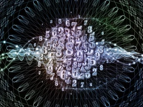 Quickening of Numbers Stock Illustration