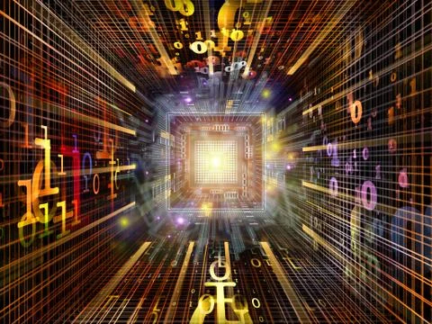 Quickening of Numbers Illustrazione stock