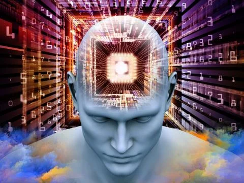 Quickening of Thought Stock Illustration