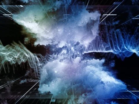 Quickening of Virtual Clouds 스톡 일러스트