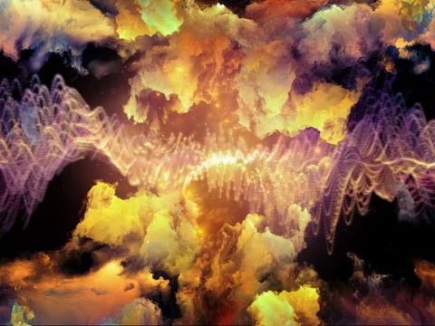 Quickening of Virtual Clouds Stockillustratie
