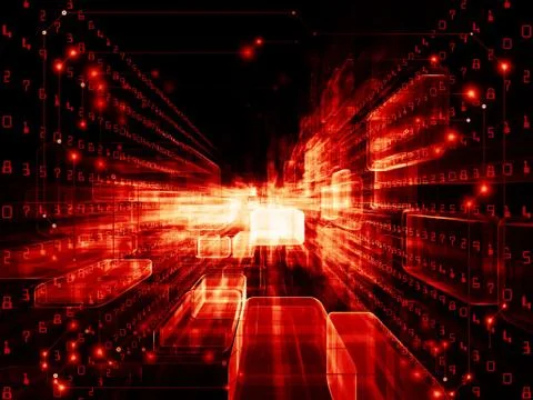 Quickening of Virtual Space 스톡 일러스트