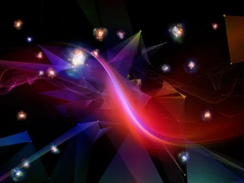 Quickening of Virtual World Stockillustratie