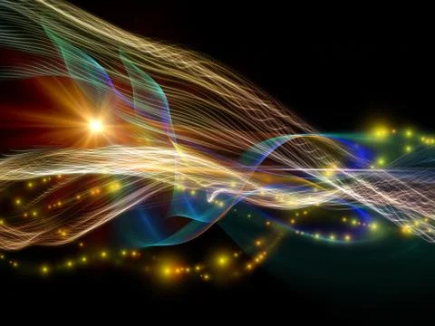 Quickening of Virtual World Stockillustratie