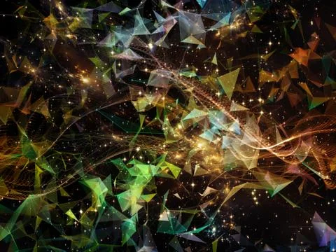 Quickening of Virtual World Illustrazione stock