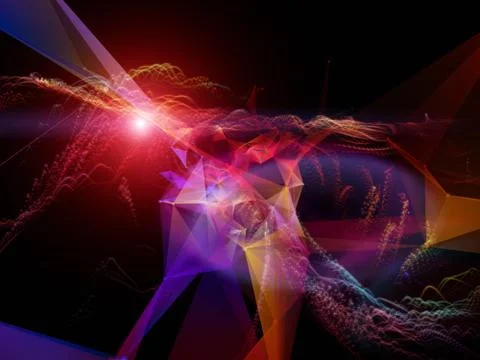 Quickening of Virtual World Stockillustratie