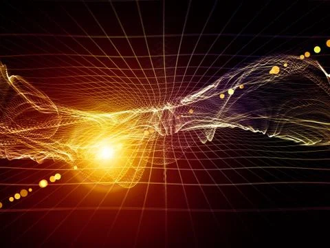 Quickening of Virtual World Stockillustratie