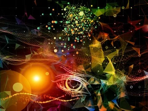 Quickening of Virtual World Stockillustratie