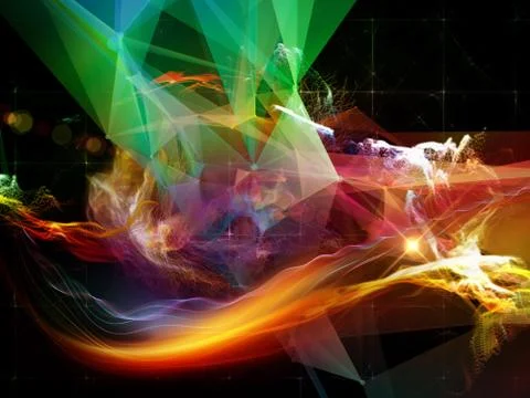 Quickening of Virtual World Stockillustratie