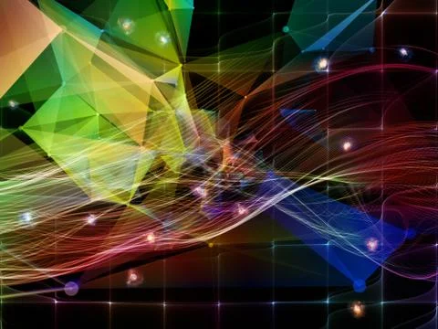 Quickening of Virtual World Stockillustratie