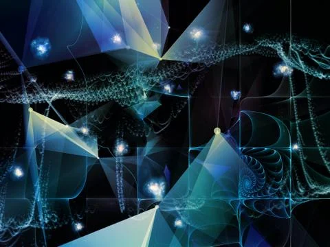 Quickening of Virtual World Stockillustratie