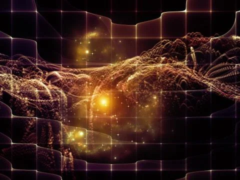 Quickening of Virtual World Stockillustratie