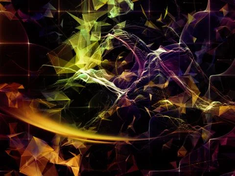 Quickening of Virtual World Stockillustratie