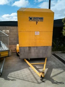 QuickHire trailers Stock Photos