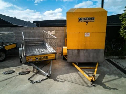 QuickHire trailers Stock Photos
