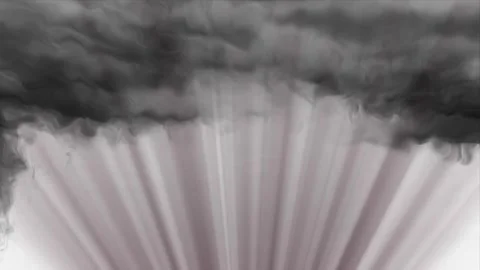 Quickly appearing at the top of the gray smoke watercolor, abstractly on a .. Stock Footage 251314200