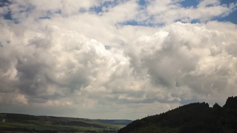 Quickly floating clouds Stock Footage 89908258