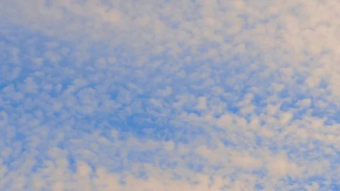 Quickly passing fluffy white clouds, time lapse Stock Footage 81088805