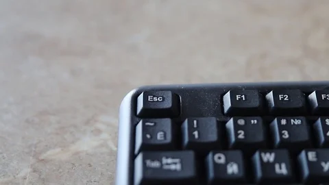 Quickly pressing Escape Button On PC Keyboard. Stock Footage 124495749
