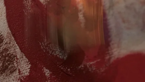 Quick/rapid abstract painting on canvas 動画素材 84240670