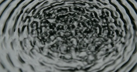 Quicksilver vibrating with different cymatic patterns and waves. Static Stock Footage 119554880