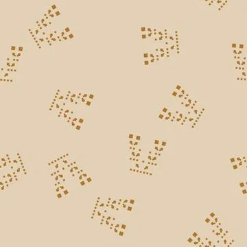 Quicksort algorithm glyph vector seamless pattern Stock Illustration