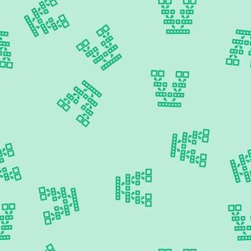 Quicksort algorithm line vector seamless pattern Illustrazione stock