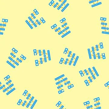 Quicksort algorithm vector seamless pattern Stock Illustration