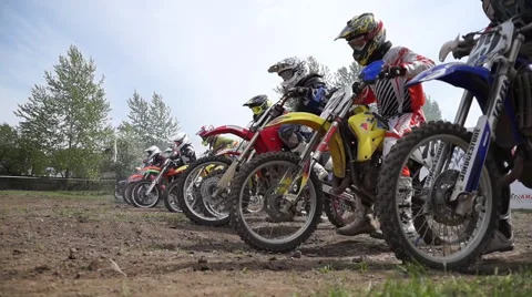 Quickstart biker group Stock Footage 62021763