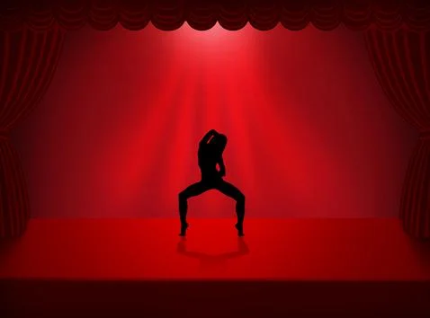 Quickstep Dance couple , Latin , Salsa Dance Ballet Stock Illustration