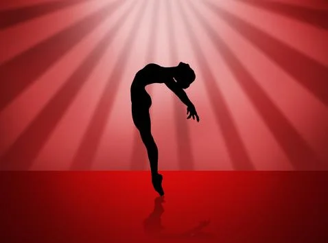 Quickstep Dance couple , Latin , Salsa Dance Ballet Stock Illustration
