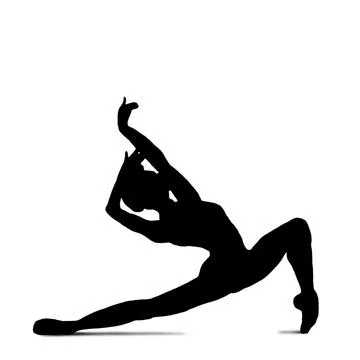Quickstep Dance couple , Latin , Salsa Dance Ballet Stock Illustration