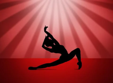 Quickstep Dance couple , Latin , Salsa Dance Ballet Stock Illustration