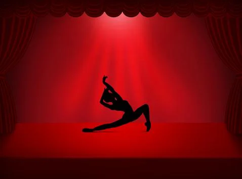 Quickstep Dance couple , Latin , Salsa Dance Ballet Stock Illustration