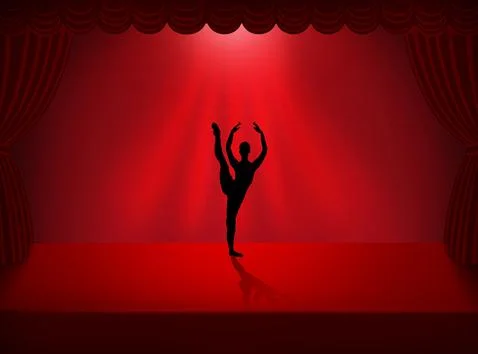 Quickstep Dance couple , Latin , Salsa Dance Ballet Stock Illustration