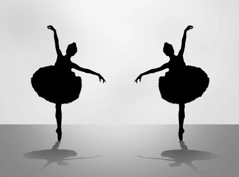Quickstep Dance couple , Latin , Salsa Dance Ballet Stock Illustration