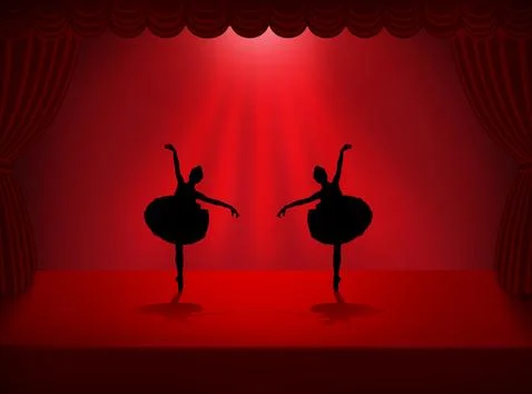 Quickstep Dance couple , Latin , Salsa Dance Ballet Stock Illustration