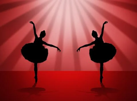Quickstep Dance couple , Latin , Salsa Dance Ballet Stock Illustration