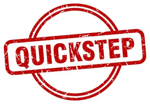 Quickstep stamp. quickstep round vintage grunge sign. quickstep Stock Illustration