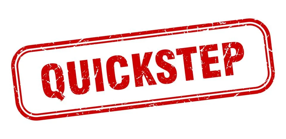 Quickstep stamp. quickstep square grunge red sign Stock Illustration