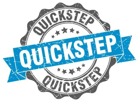 Quickstep stamp. sign. seal Stock Illustration