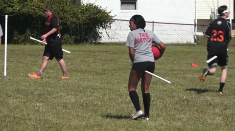 Quidditch - Follow Beater Stock Footage 37125364