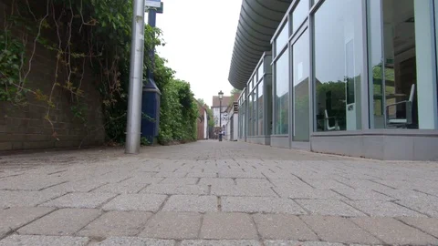 Quiet and Eerie as lockdown in Solihull Town Centre is enforced in April 2020 動画素材 129170500