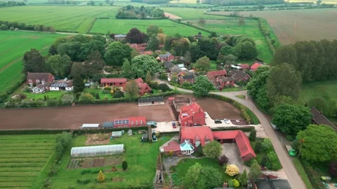 The quiet and tiny village of Brinkhill in Lincolnshire, United Kingdom, as.. Stockbeeldmateriaal 242671353