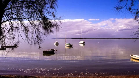 Quiet bay time lapse 库存影片 39948523