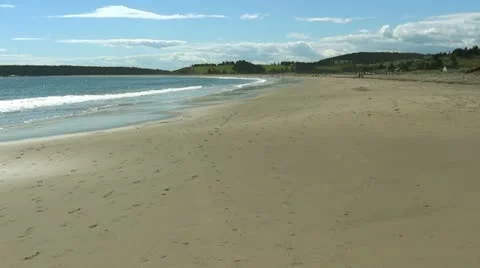 Quiet Beach Stock Footage 12008450
